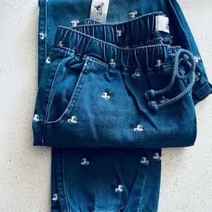 BNWT Disney Mickey Denim Jogging Jeans - Sold Out Brand New With Tags